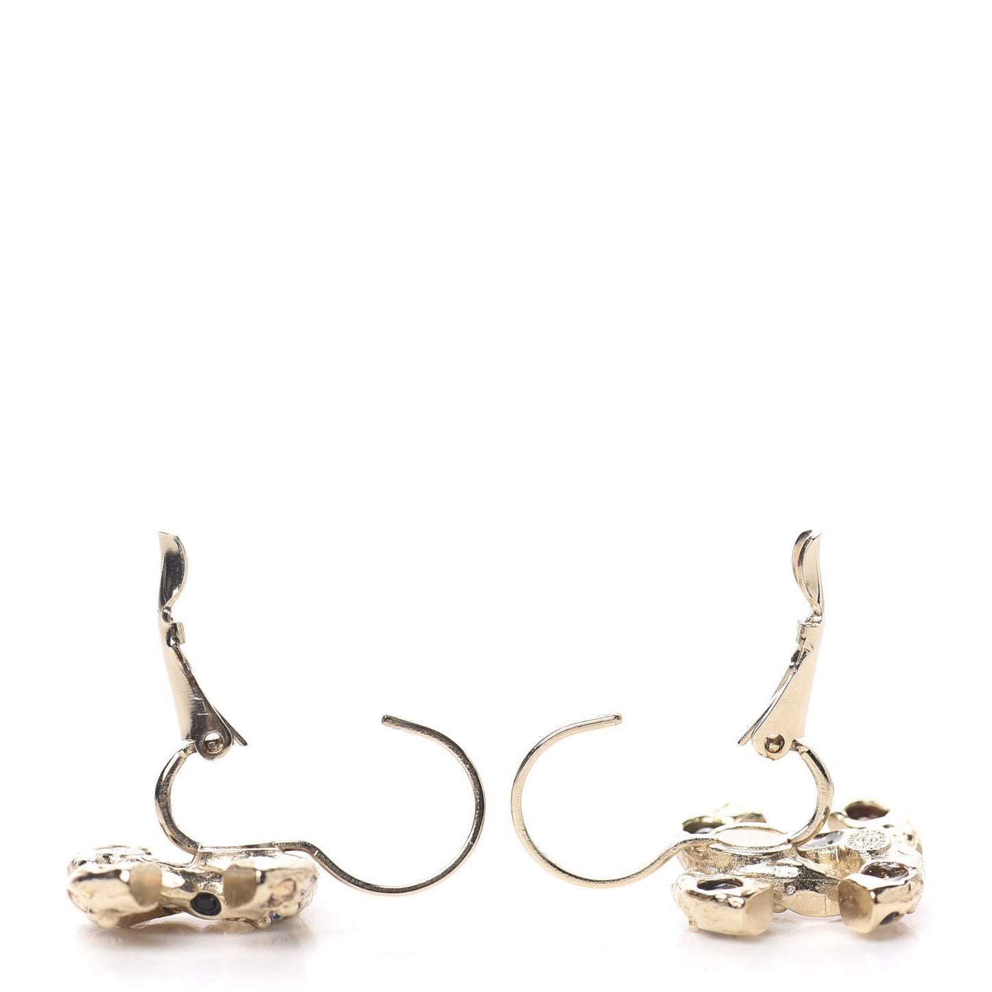 Crystal CC Earrings Gold Multicolor