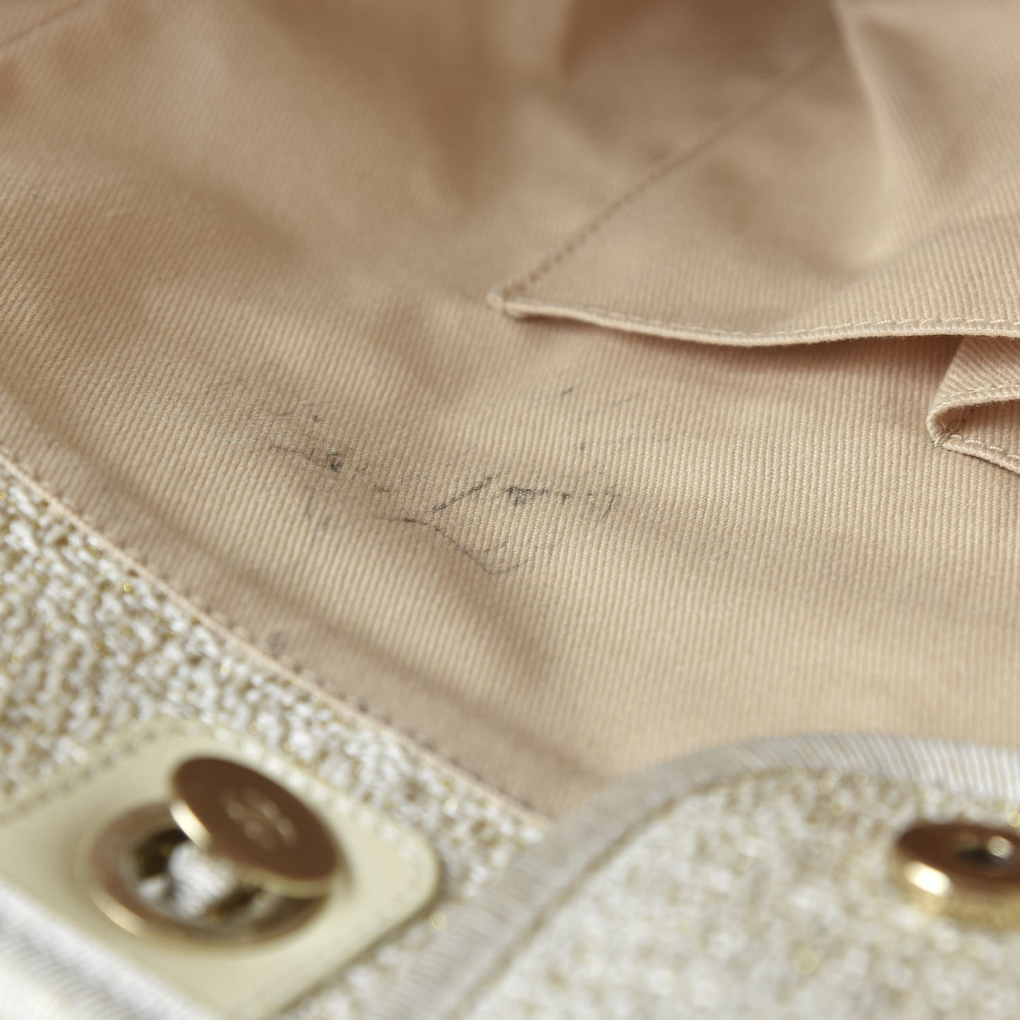 Canvas Large Deauville Tote Ivory