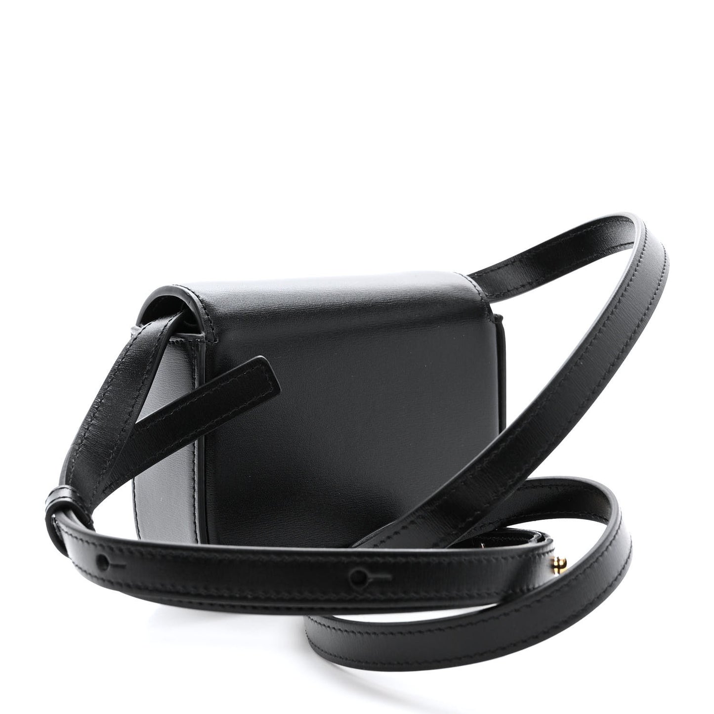 Shiny Calfskin Mini Claude Black