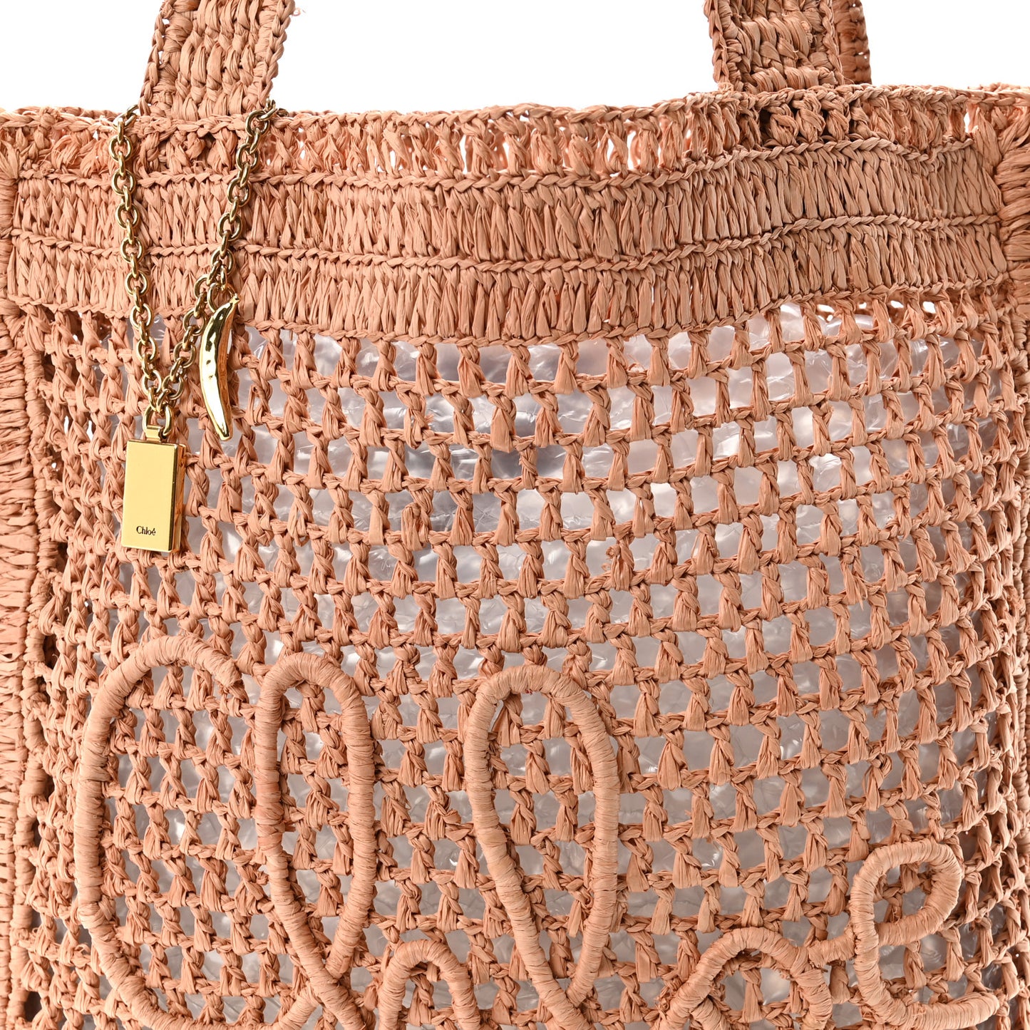 Raffia Summer Banana Tote Summery Beige