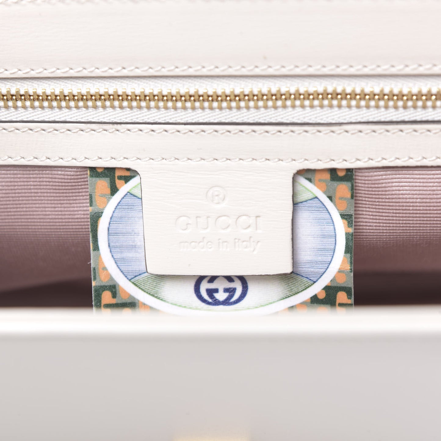 Vitello Palmellato Lux Crystal Medium Rajah Shoulder Bag Mystic White Multicolor