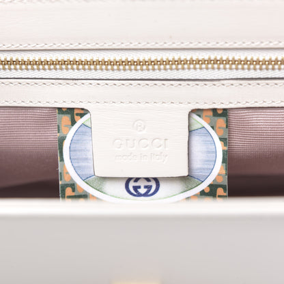 Gucci Vitello Palmellato Lux Crystal Medium Rajah Shoulder Bag Mystic White Multicolor 6 of 11