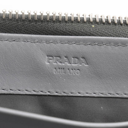 Prada Spazzolato Wallet Silver 7 of 9
