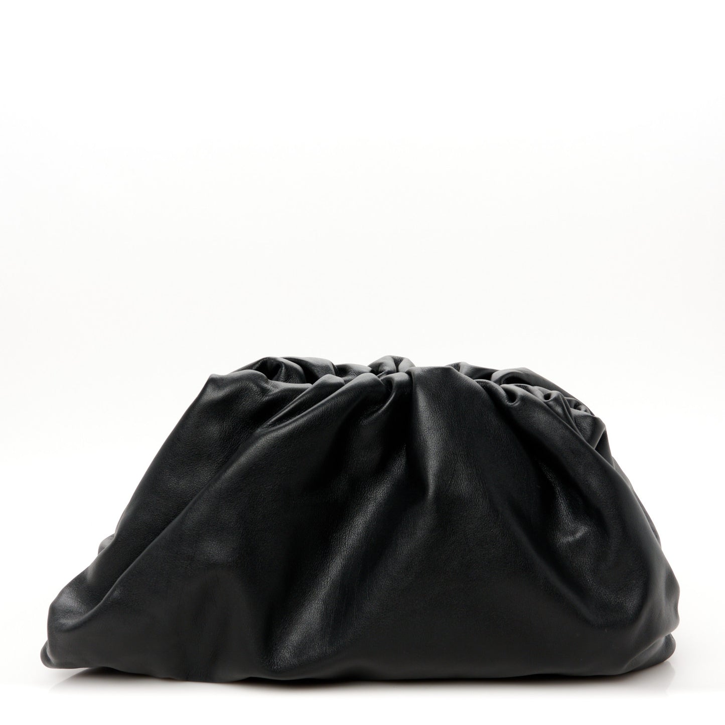Smooth Butter Calf The Pouch Oversized Clutch Black