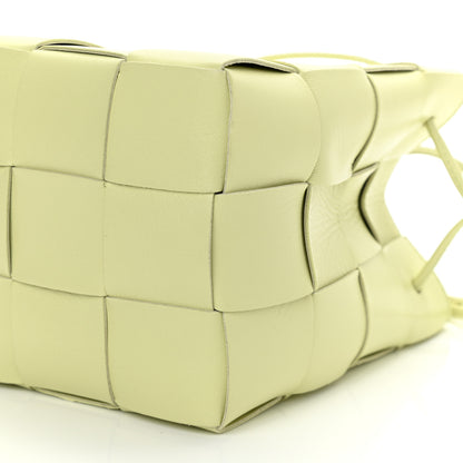 Bottega Veneta Nappa Maxi Intrecciato Cassette Bucket Bag Lemon Washed 9 of 11