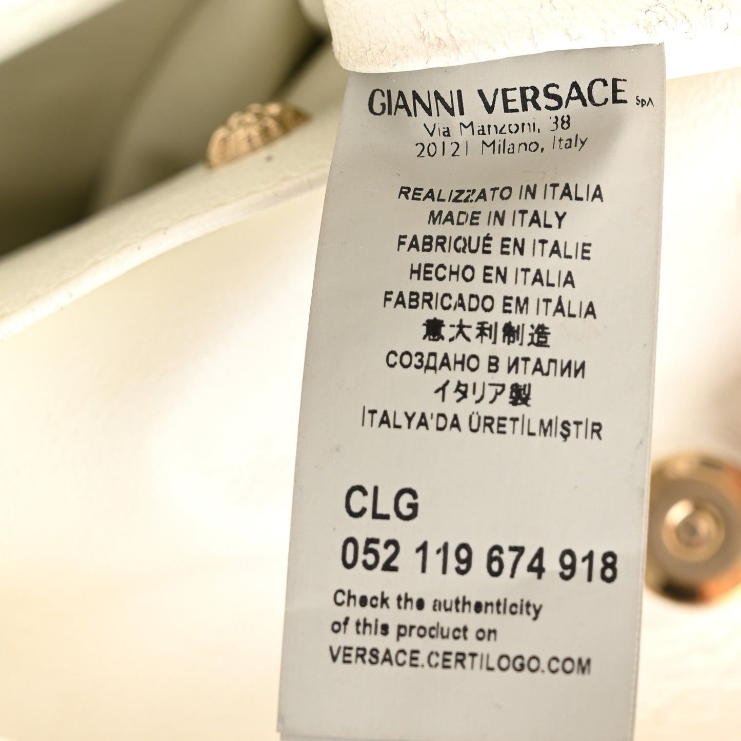 Calfskin Medium Palazzo Fringe Shoulder Bag White