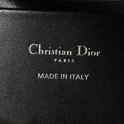 Christian Dior Crinkled Calfskin Macrocannage Small Toujours Vertical Tote Black 6 of 10