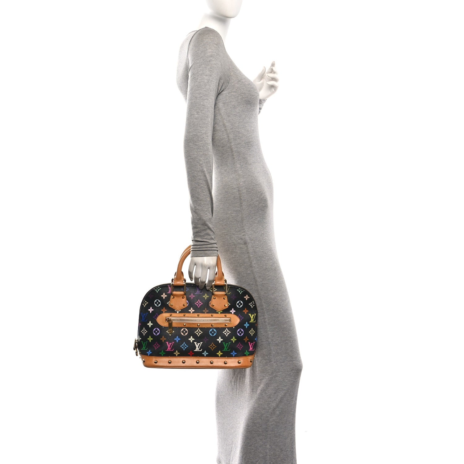 Louis Vuitton Monogram Multicolor Alma PM Black 2 of 9