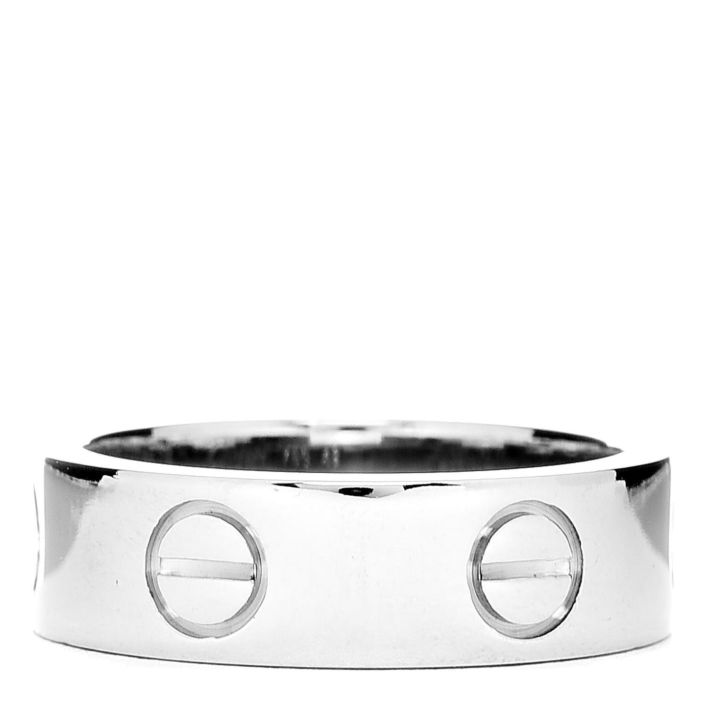 18K White Gold 5.5mm LOVE Ring 49 4.75