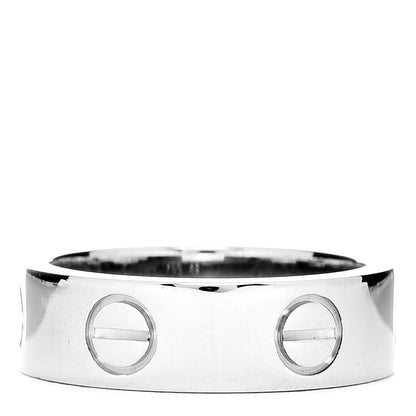 Cartier 18K White Gold 5.5mm LOVE Ring 49 4.75 3 of 5