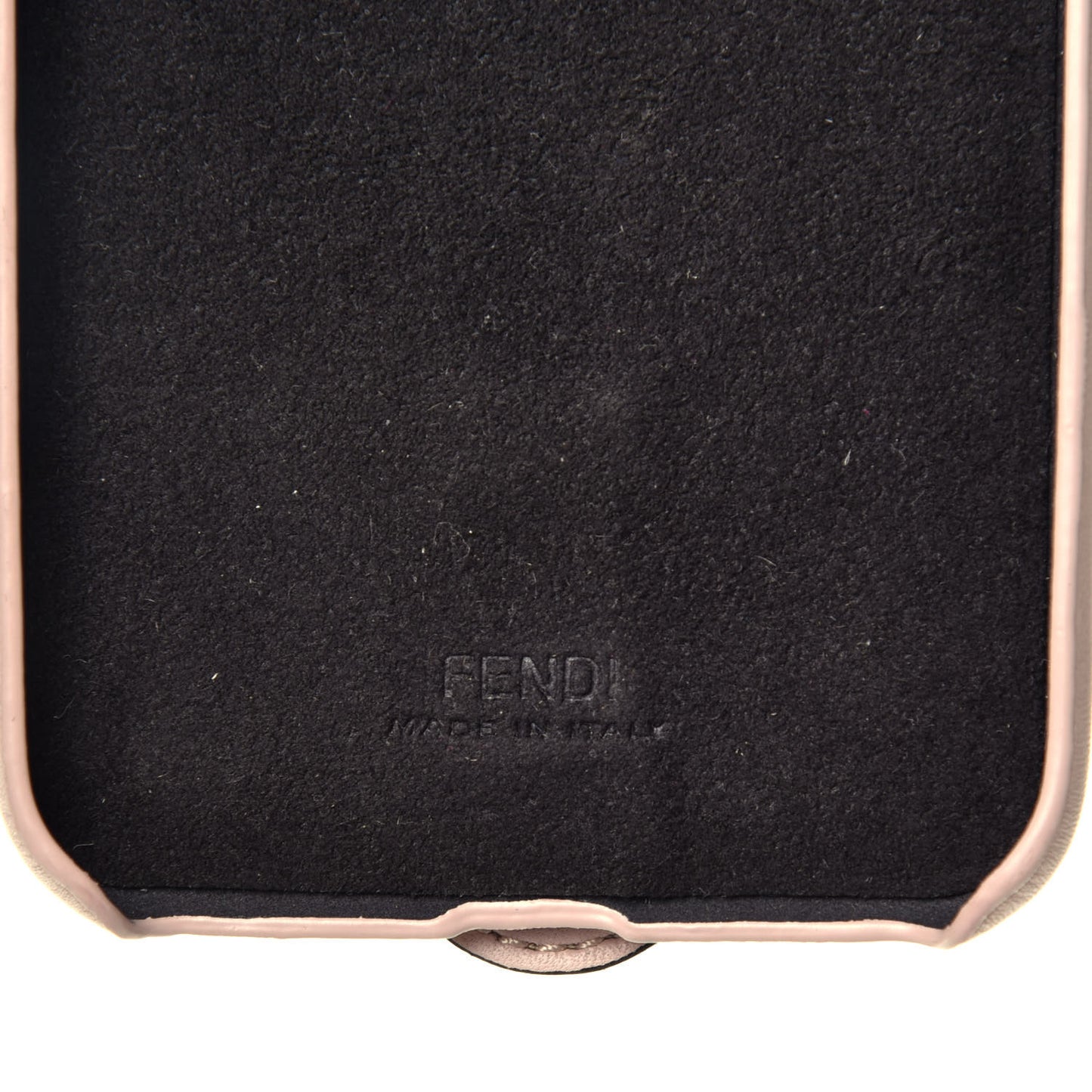 Calfskin Scalloped Studded Pearl iPhone X Case Soap