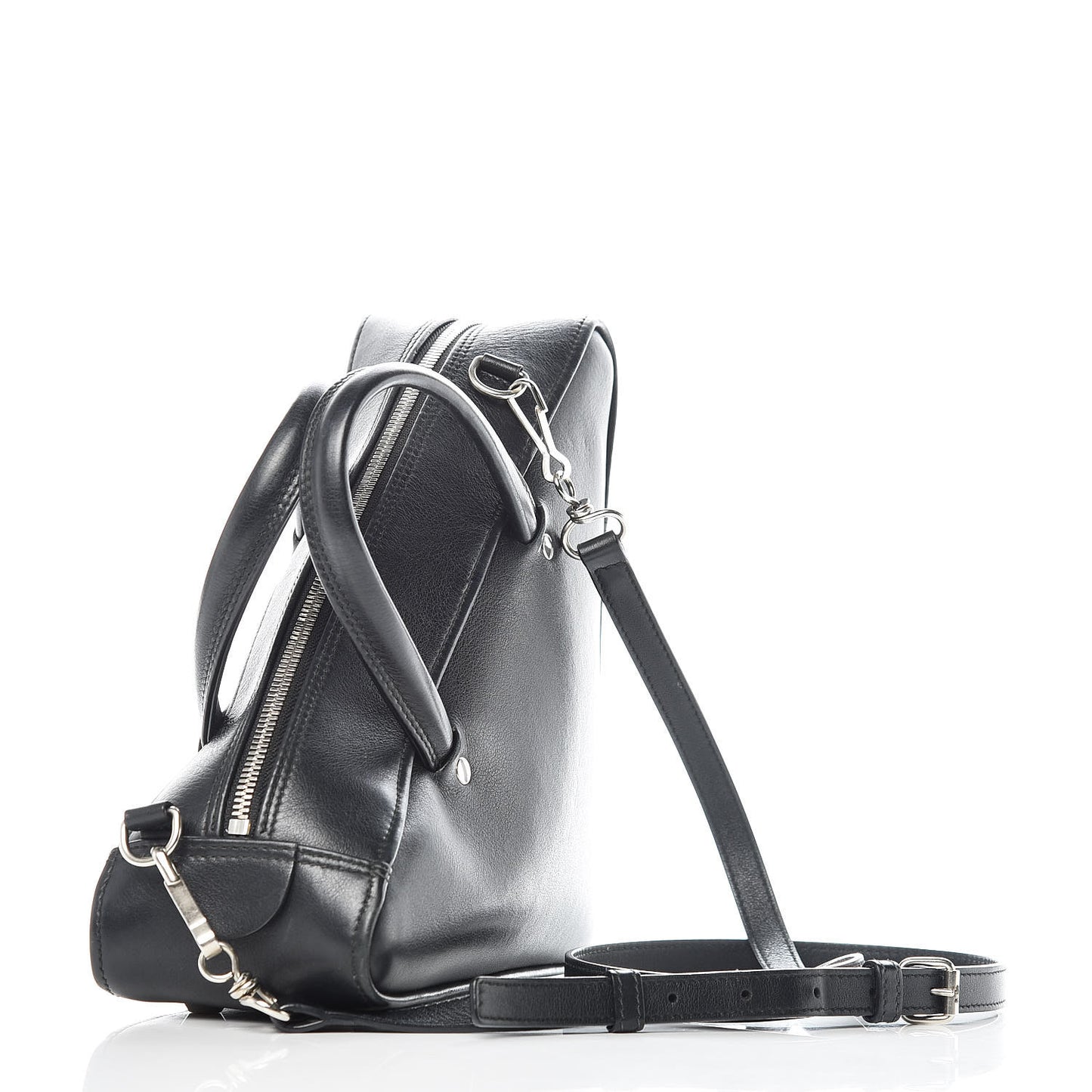 Calfskin S Triangle Duffle Black