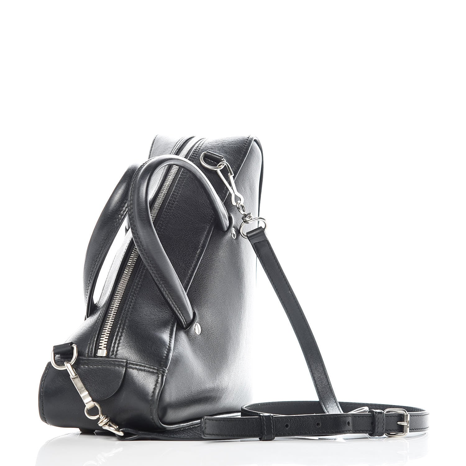 Balenciaga Calfskin S Triangle Duffle Black 3 of 15