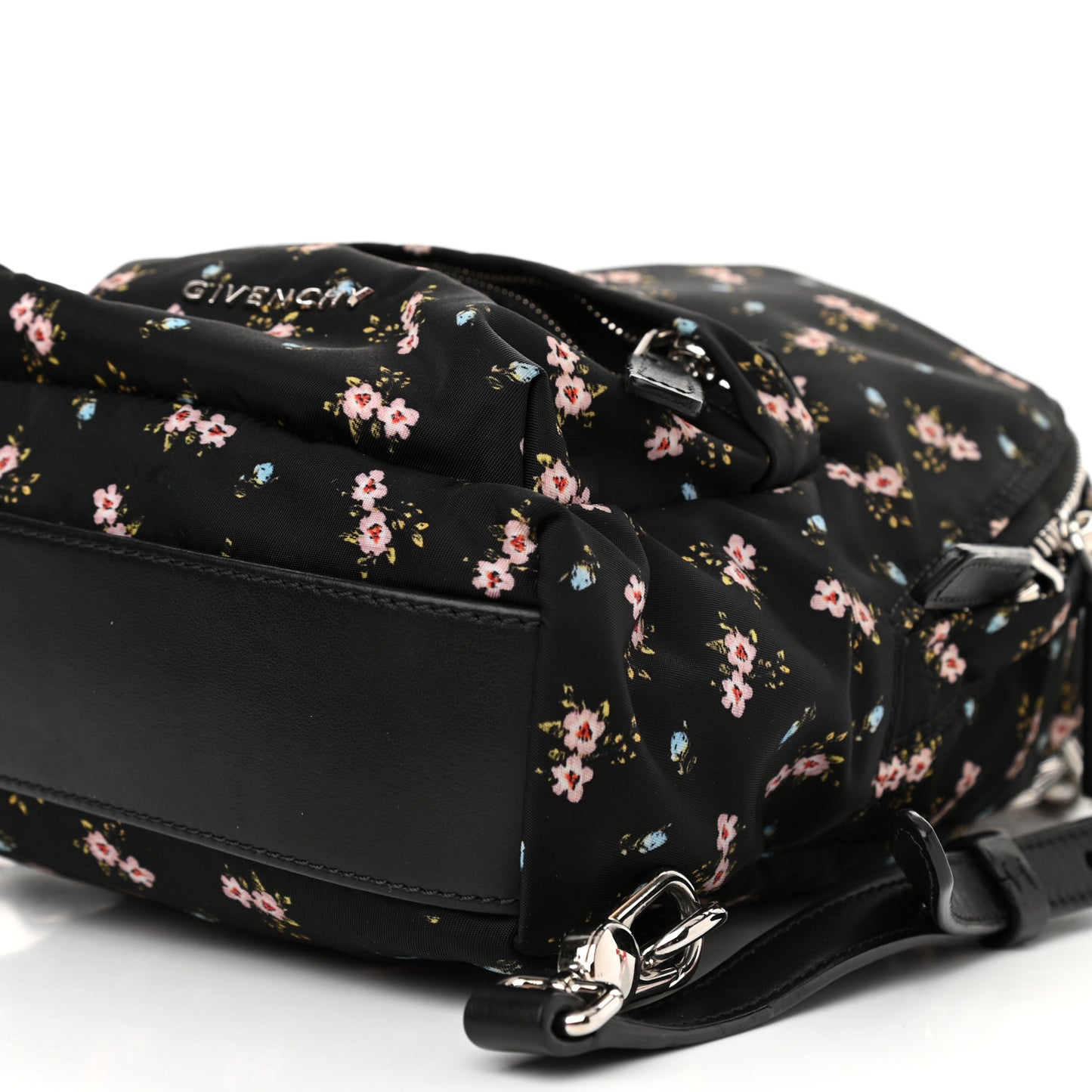 Tech Twill Nylon Hibiscus Print Nano Backpack Multicolor