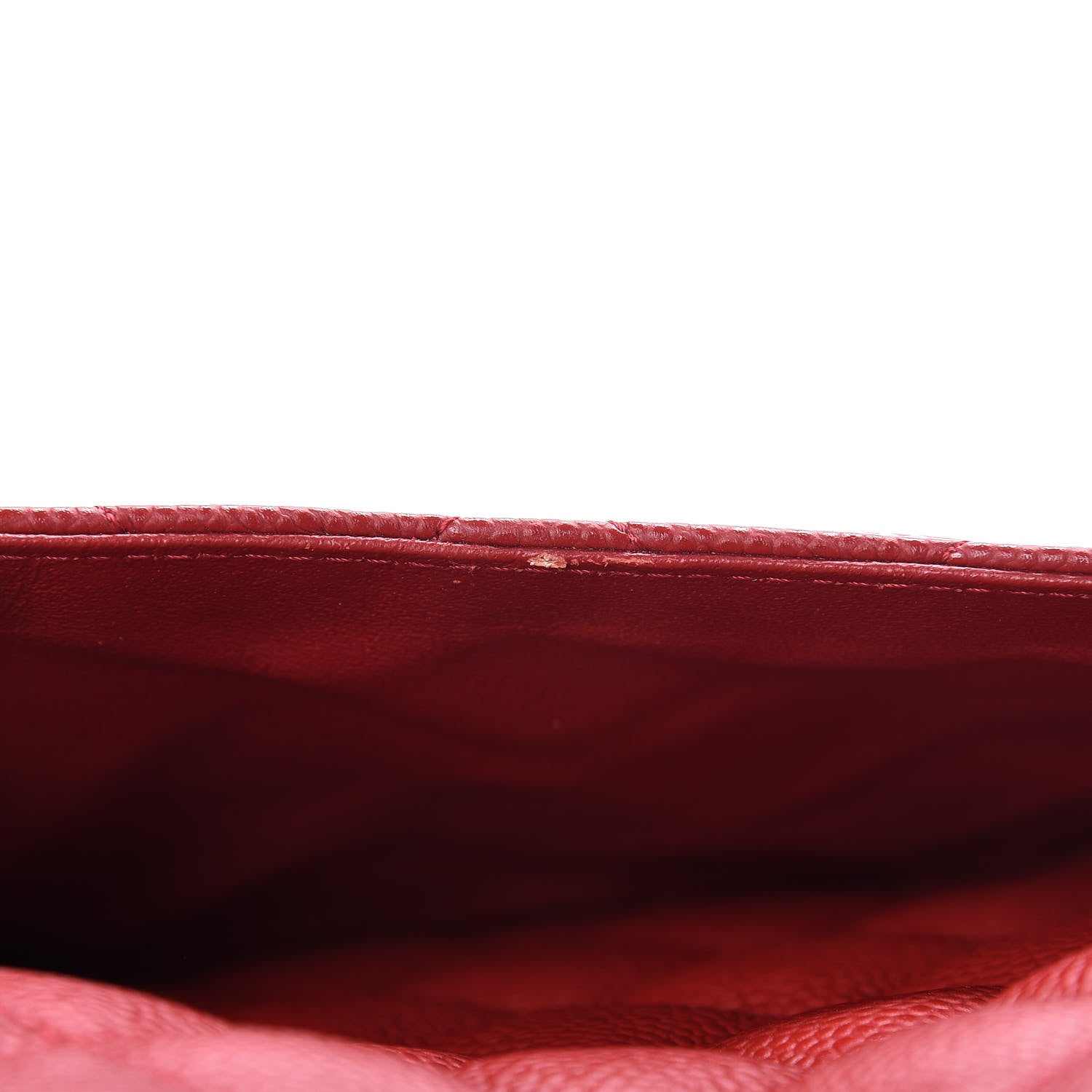 Chanel Caviar Quilted Jumbo Single Flap Red 12 of 13