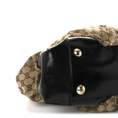 Gucci Monogram Large Full Moon Tote  Black 9 of 10