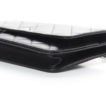 Chanel Lambskin Quilted Wallet On Chain WOC Black 11 of 15