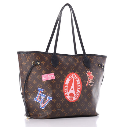 Louis Vuitton Monogram My LV World Tour Neverfull MM 4 of 11