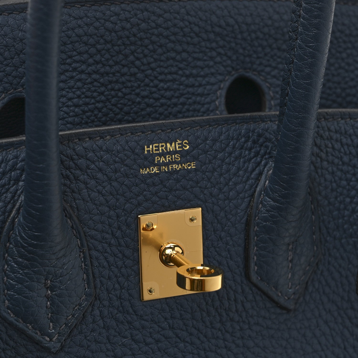 Hermes Togo Birkin 25 Bleu de Prusse 6 of 10