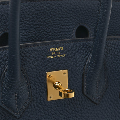 Hermes Togo Birkin 25 Bleu de Prusse 6 of 10