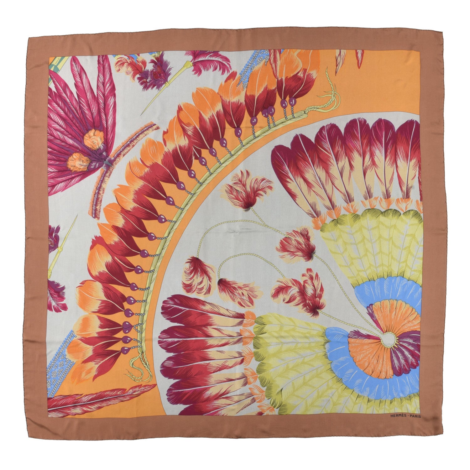 Hermes Silk Dip Dyed Brazil Shawl 140 1 of 3