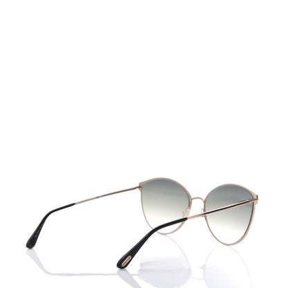 Tom Ford Metal Cat Eye Zeila Sunglasses TF654 Gold 3 of 7