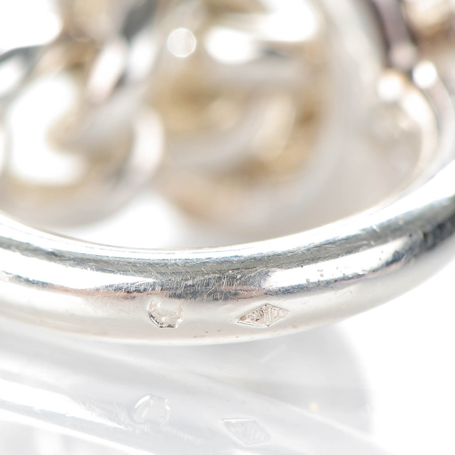 Sterling Silver GM Croisette Ring 50 5