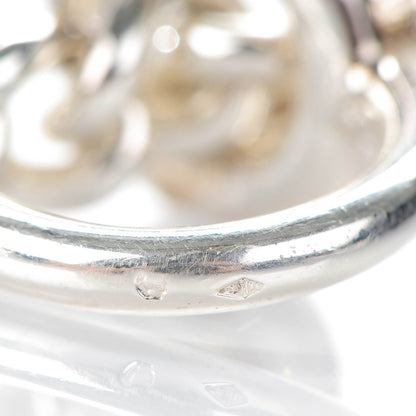 Hermes Sterling Silver GM Croisette Ring 50 5 4 of 5