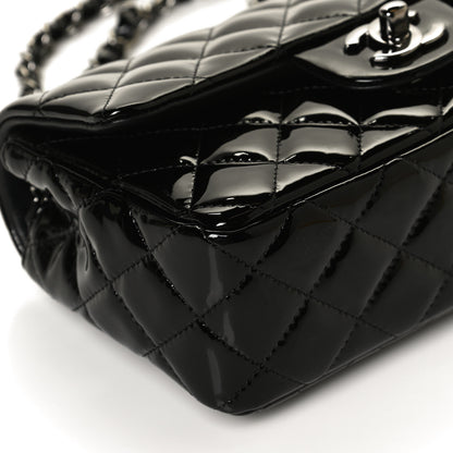 Chanel Patent Calfskin Quilted Mini Rectangular Flap Black 12 of 12