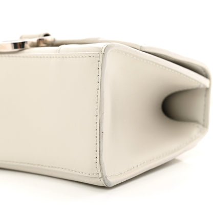 Balenciaga Shiny Box Calfskin Hourglass Top Handle Bag XS Chalky White 11 of 12