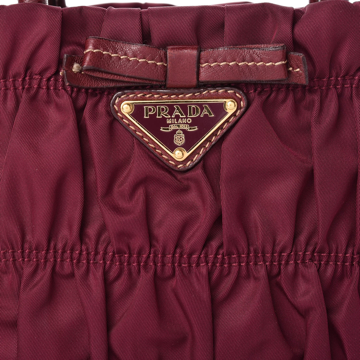 Prada Tessuto Nylon Gaufre Tote Barolo 8 of 11