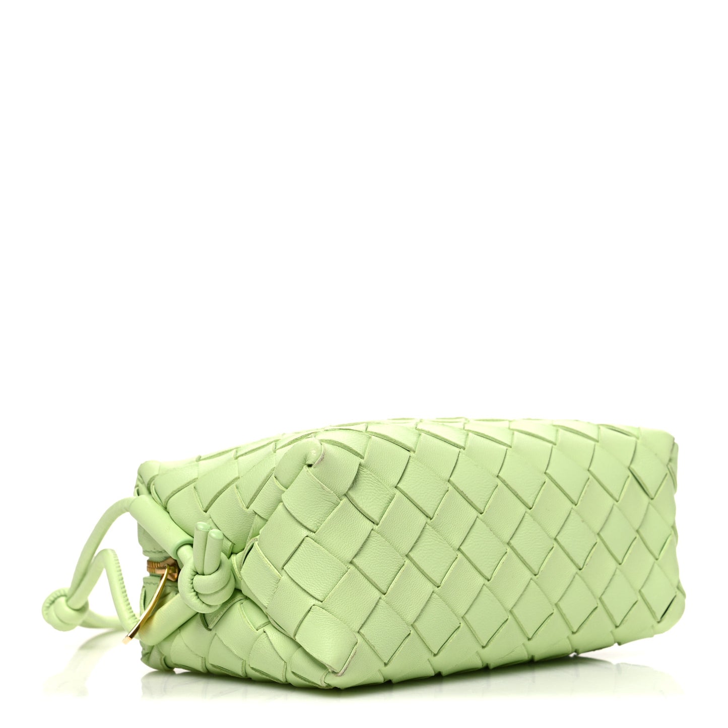 Nappa Intrecciato Mini Loop Camera Bag Fennel