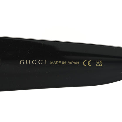 Gucci Acetate Square Frame Sunglasses GG0142SAN Black 6 of 7