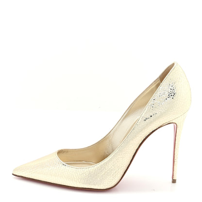 Christian Louboutin Specchio Star Kate 100 Pumps 39 Platine 1 of 9