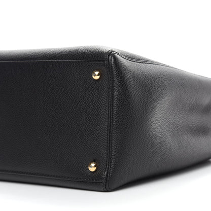 Chanel Calfskin Cerf Executive Shopper Tote Black 10 of 10