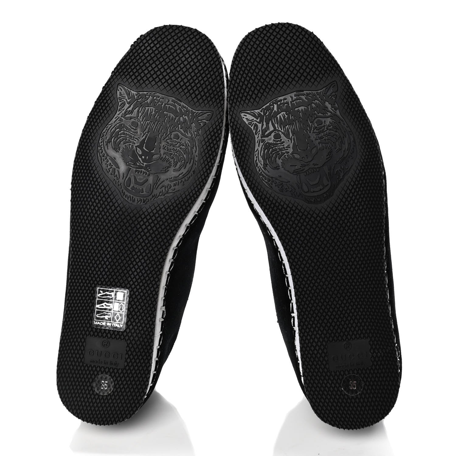 Gucci Velluto Marmara Pearl Embellished Womens Loafers 35 Black 4 of 4