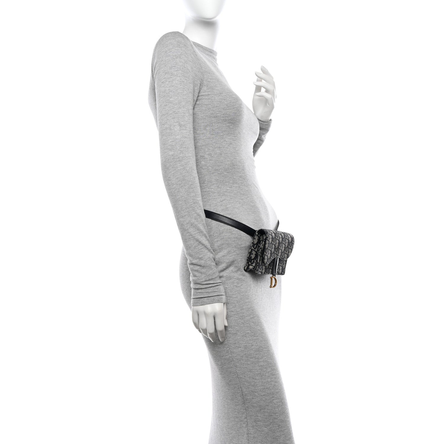 Christian Dior Oblique Saddle Belt Bag Blue 3 of 11