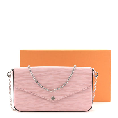 Louis Vuitton Epi Pochette Felicie Rose Ballerine 12 of 12
