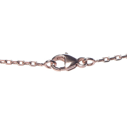 Hermes Rose Gold Plated Lacquered Eileen Pendant Necklace Marron Glace 6 of 7