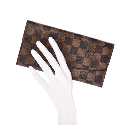 Louis Vuitton Damier Ebene Emilie Wallet 2 of 8
