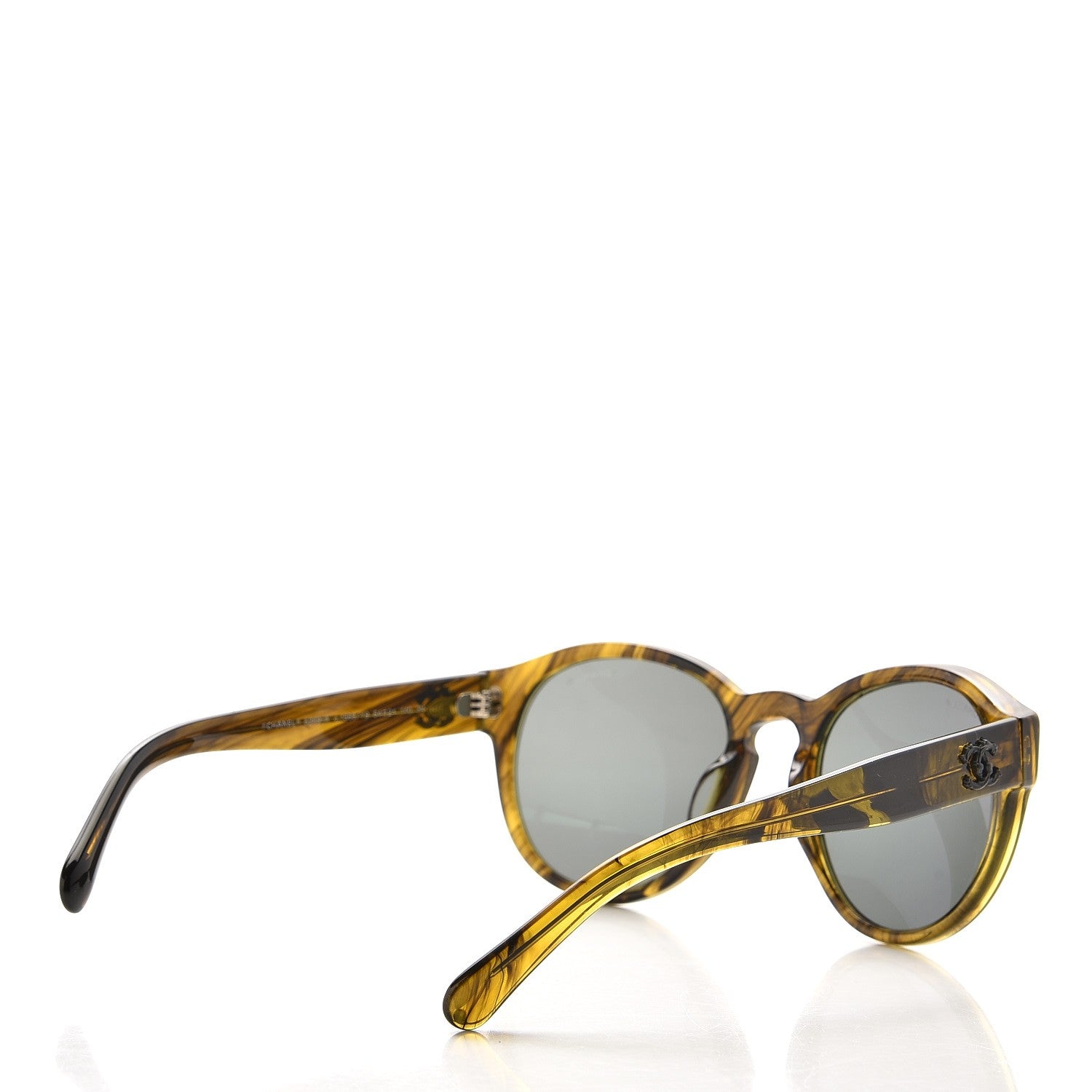 Chanel Acetate Pantos Fall CC Sunglasses 5359-A Green Grey 4 of 8