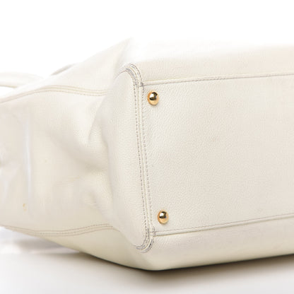 Chanel Caviar Cerf Executive Shopper Tote White 7 of 20