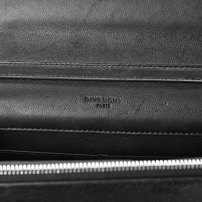 Givenchy Calf Hair Calfskin Pandora Chain Wallet Black 6 of 12