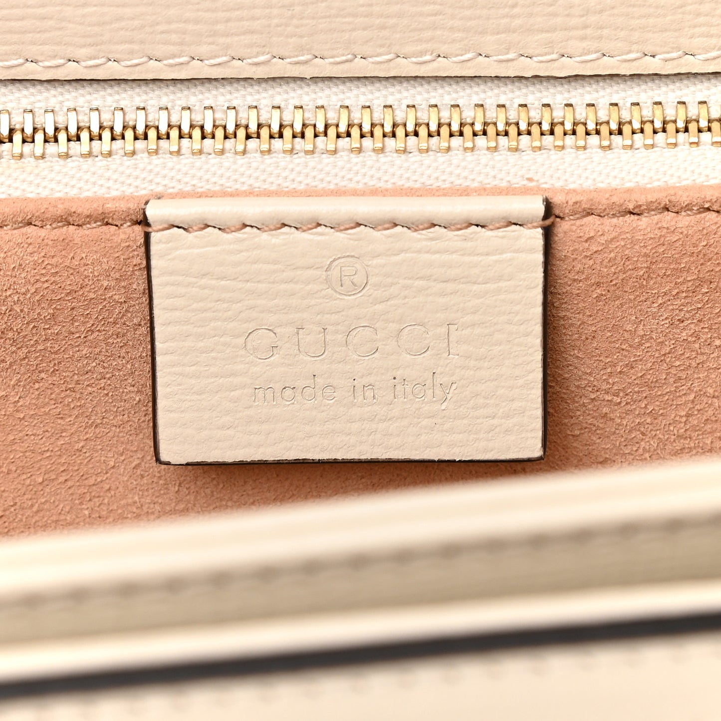 GG Supreme Monogram Horsebit 1955 Shoulder Bag Beige Mystic White