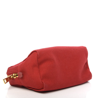 Prada Canvas Canapa Logo Pouch Rosso 4 of 10