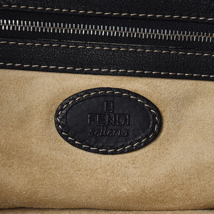 Fendi Calfskin Romano Small Selleria Bucket Black 6 of 8