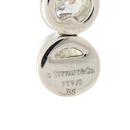 Tiffany Platinum Diamond Jazz Graduated Drop Earrings 4 of 5