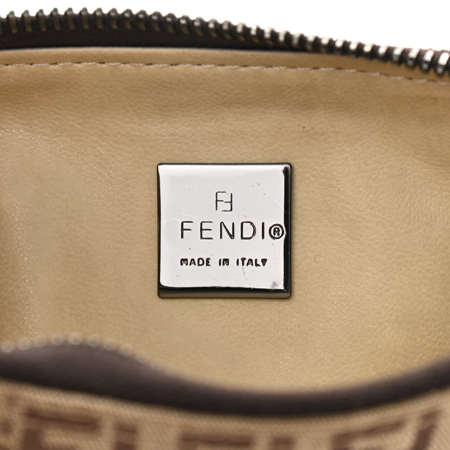 Fendi Zucchino Pochette Dark Brown 5 of 11