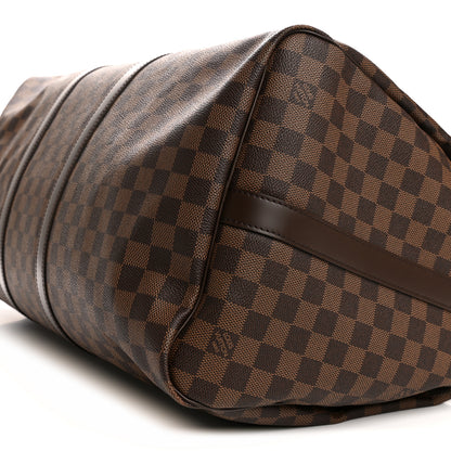 Louis Vuitton Damier Ebene Keepall Bandouliere 55 8 of 12