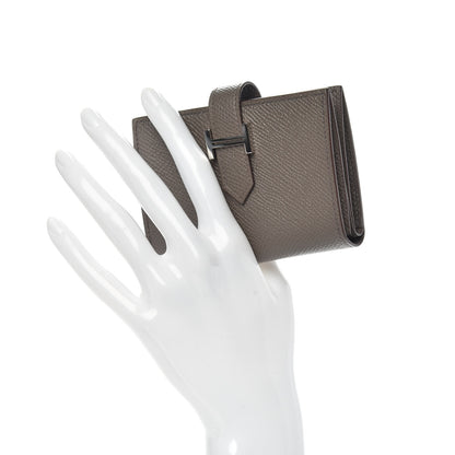 Hermes Epsom Mini Bearn Wallet Etain 2 of 8
